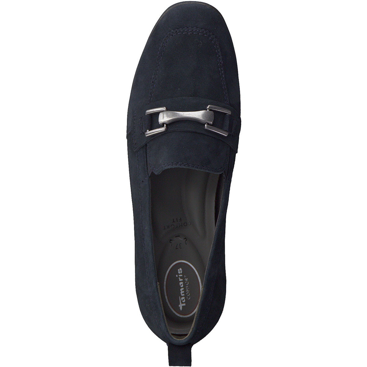 Tamaris Womens Loafer 84205 Navy Suede - Donaghys