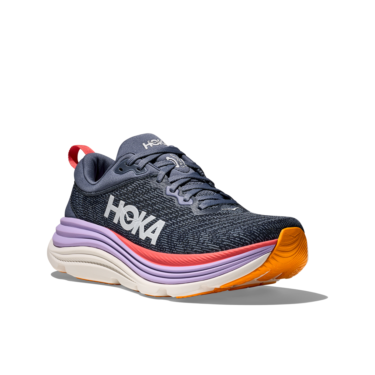 Hoka Womens Trainer Gaviota 5 Anchor/Grapefruit