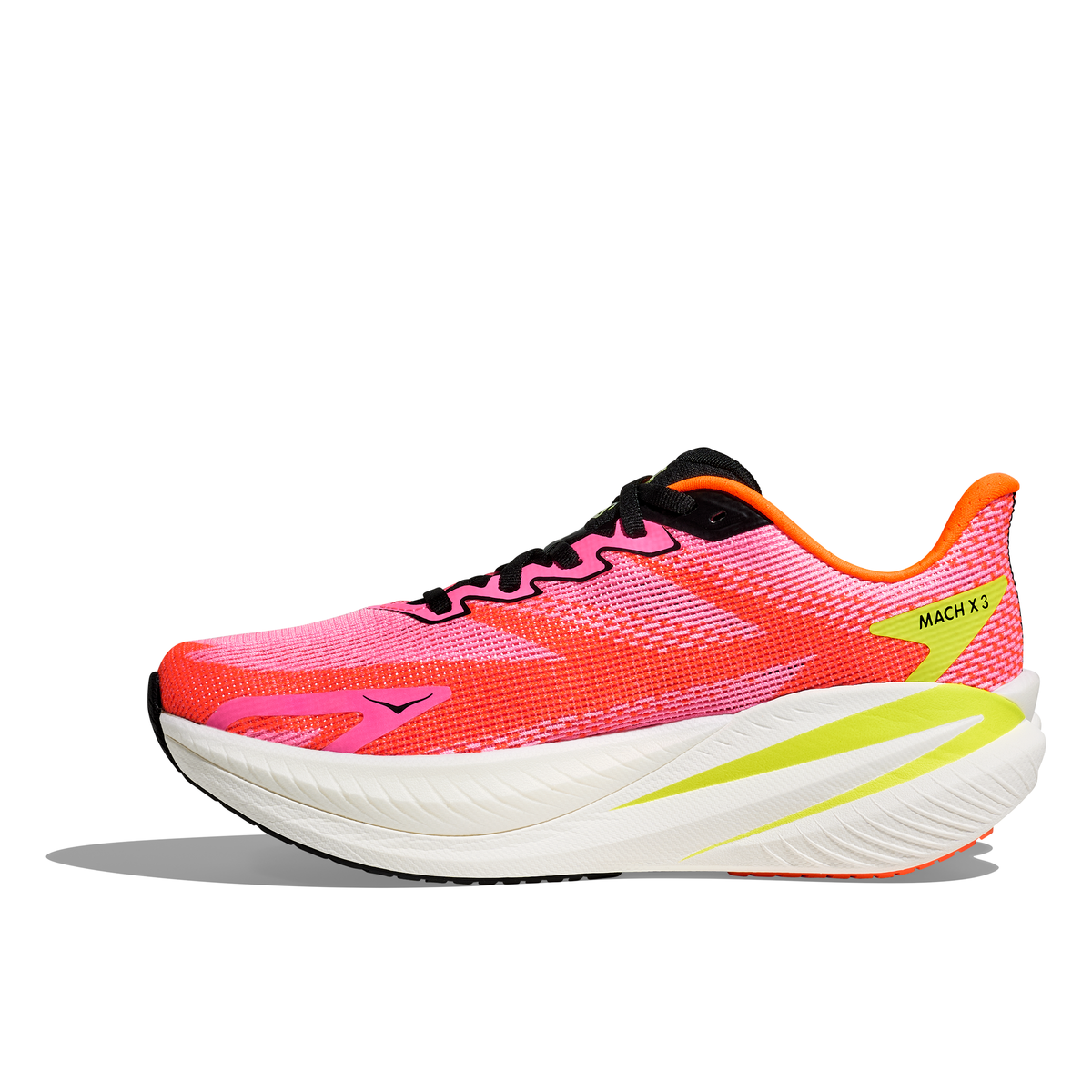 Hoka Womens Trainer Mach X 3 Neon Rose/Neon Tangerine