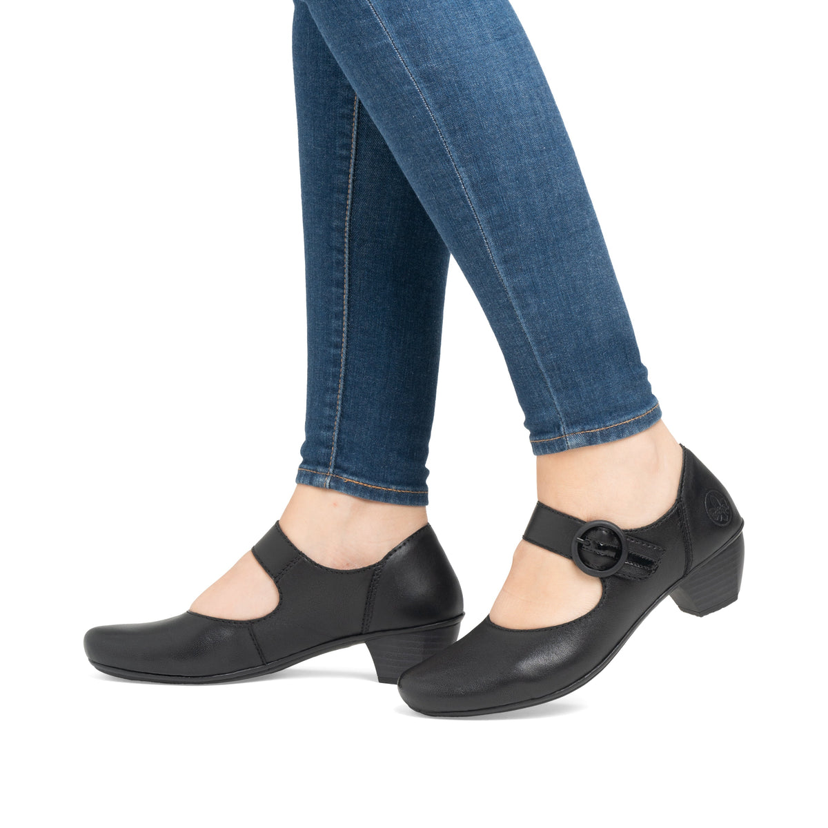 Riker Womens Shoe 41756-00 Black/Black