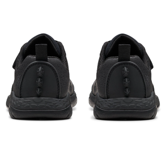 Clarks Boys School Shoe Steggy Pace K Black Leather