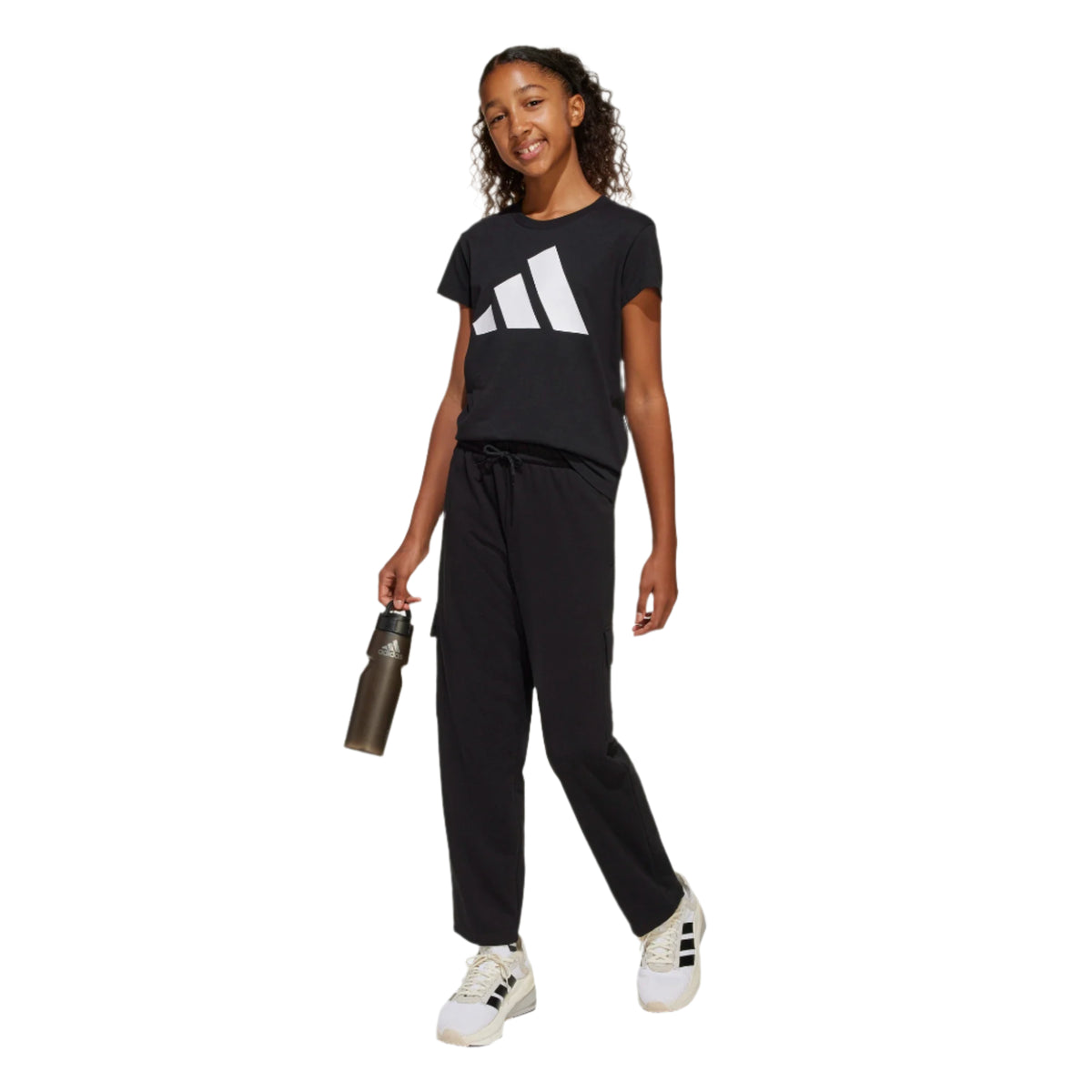 Adidas Girls Junior Pant Cargo Essential Black/White