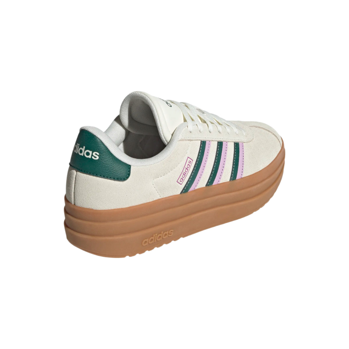 Adidas Womens Trainer VL Court Bold Off White/Collegiate Green/Bliss Lilac