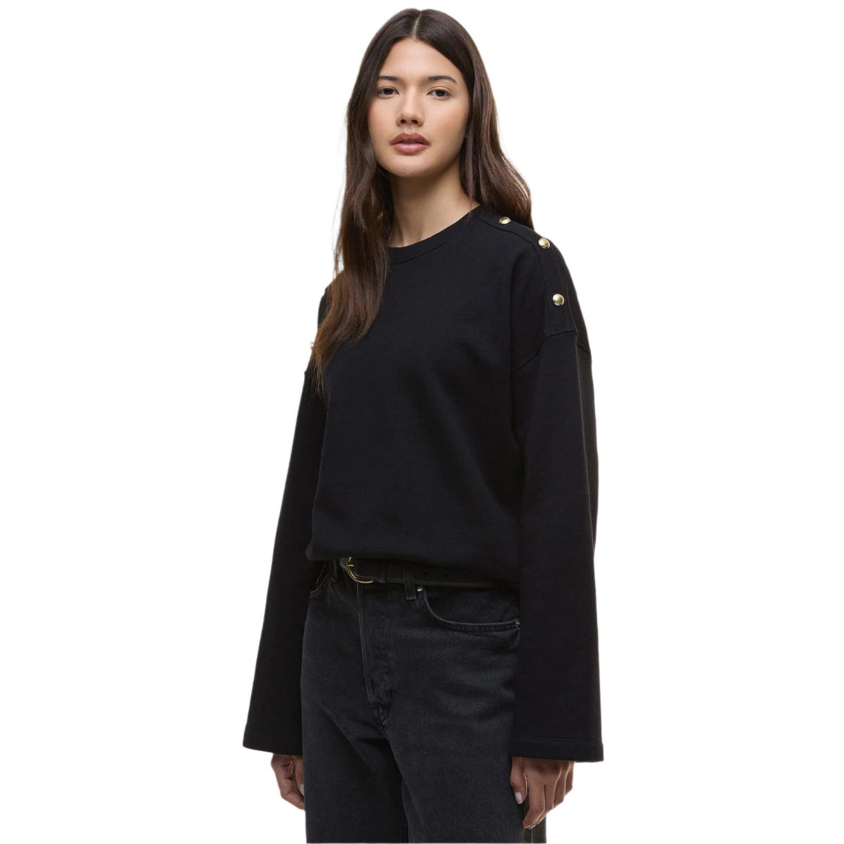 Barbour International Womens Sweatshirt Juliana Black