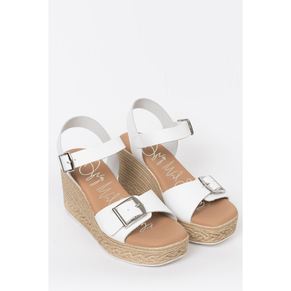 Oh My Sandals Womens Wedge Sandal 5459 Blanco