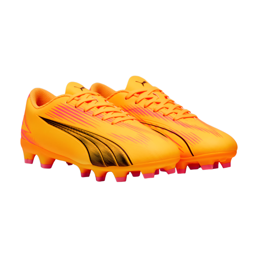 Puma Football Boots Ultra Play FG/AG Sun Stream/Puma Black/Sunset Glow