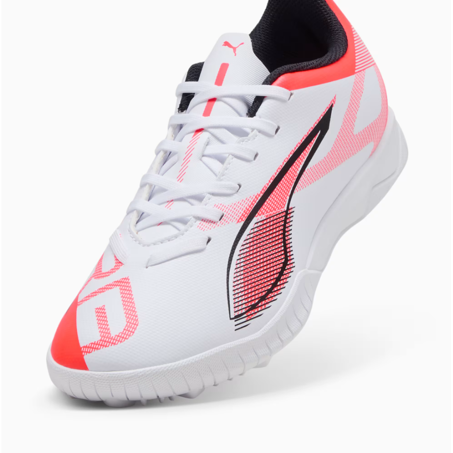 Puma Junior Astro Turf Ultra Play TT White/Black/Glowing Red
