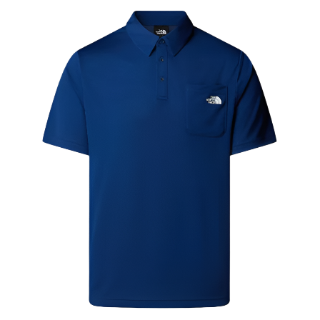 The North Face Mens Polo Top Tanken Polo Estate Blue