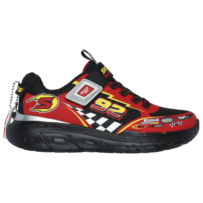 Skechers Boys Trainer Skech Tracks Black/Red
