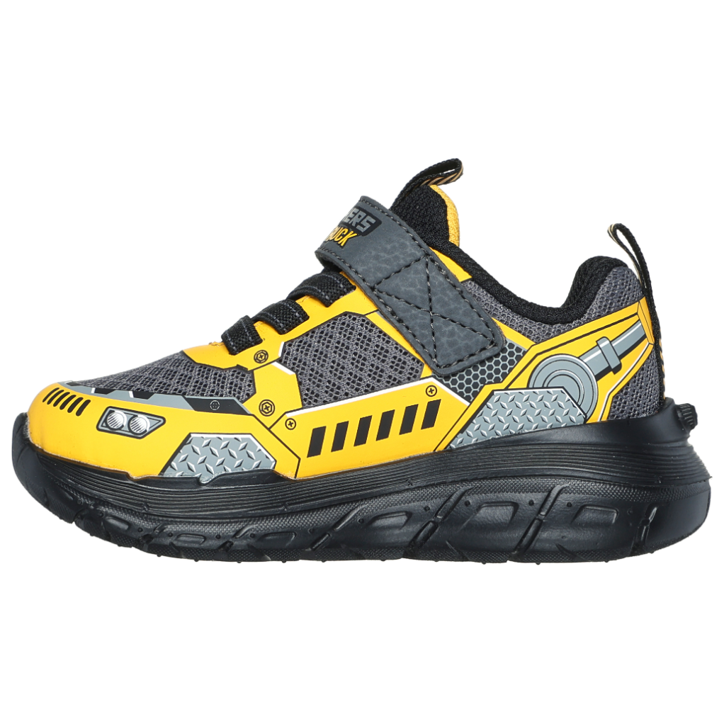 Skechers Boys Trainer Skech Tracks Charcoal/Yellow
