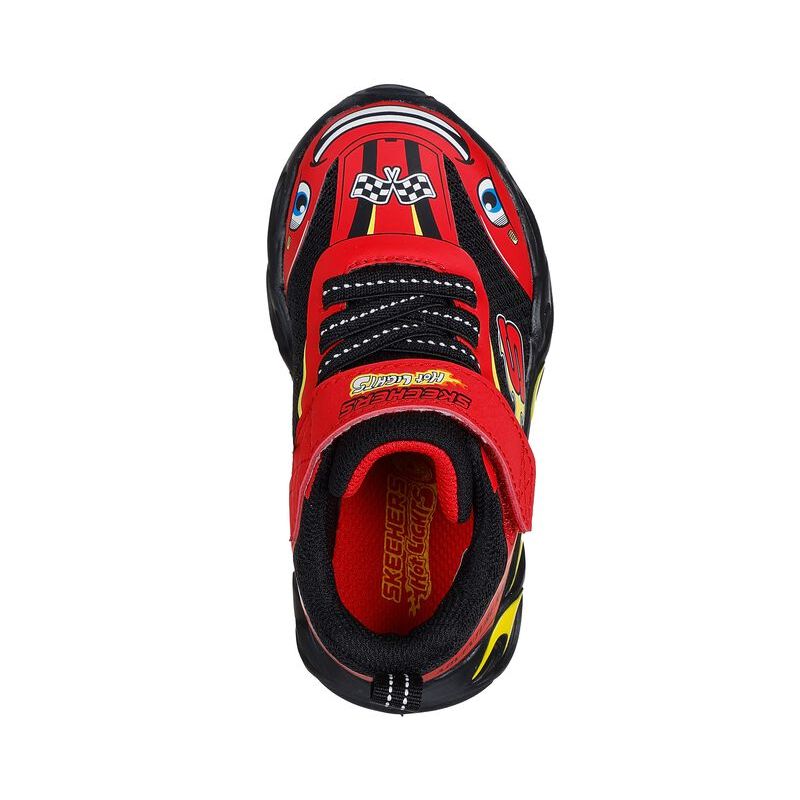 Skechers Boys Trainer S Lights Thermo-Flash Wheel Buddies Red/Black