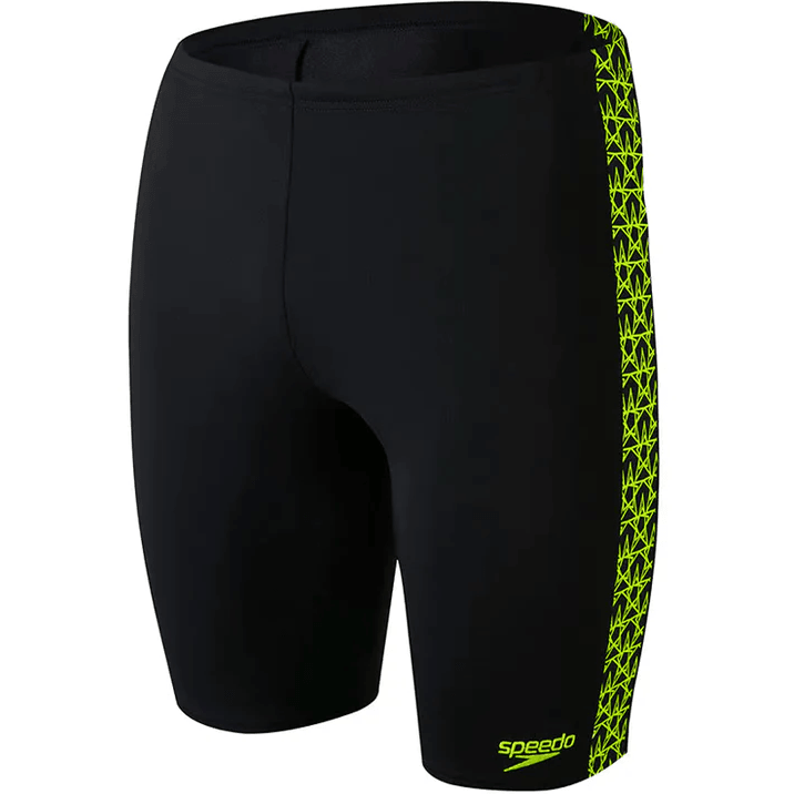 Speedo Mens Boomstar Splice Jammer Aquashort AM Black/Yellow - Donaghys
