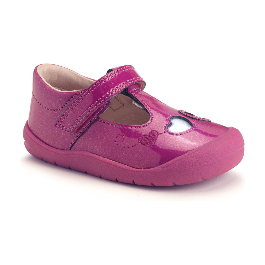 Startrite Girls Shoe Party Berry Glitter Patent