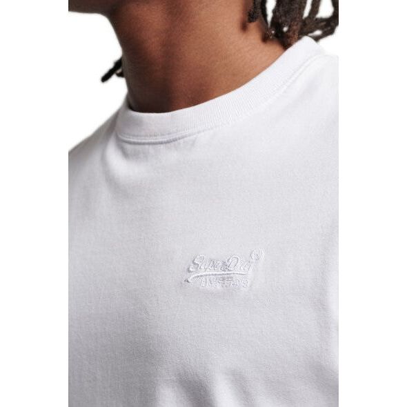 Superdry Mens Vintage Logo Emb Tee Optic/Optic