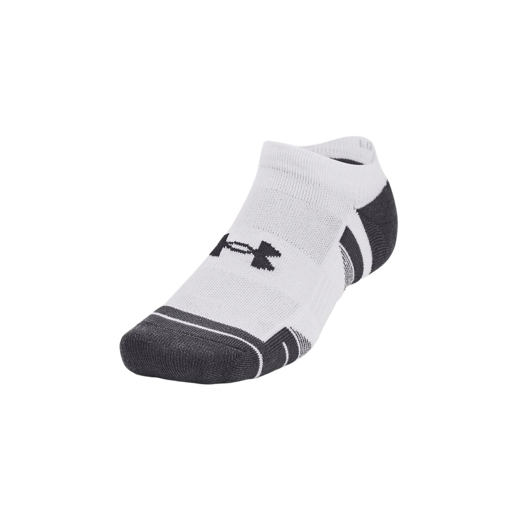 Under Armour Unisex Performance Tech 3 Pack Socks White/Steel