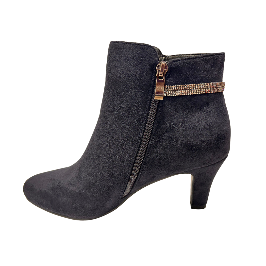 Redz Womens Boot D6397 Navy Suede