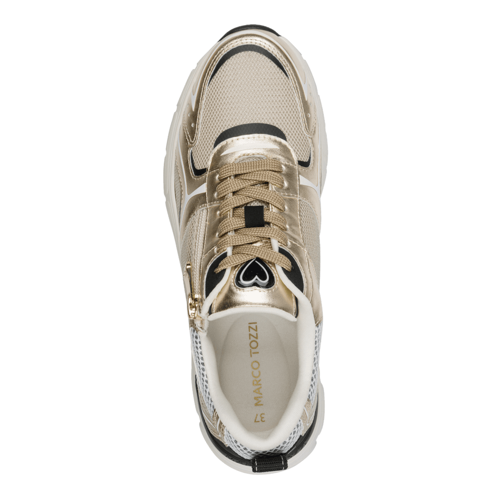 Marco Tozzi Womens Trainer 23779 Gold Combi