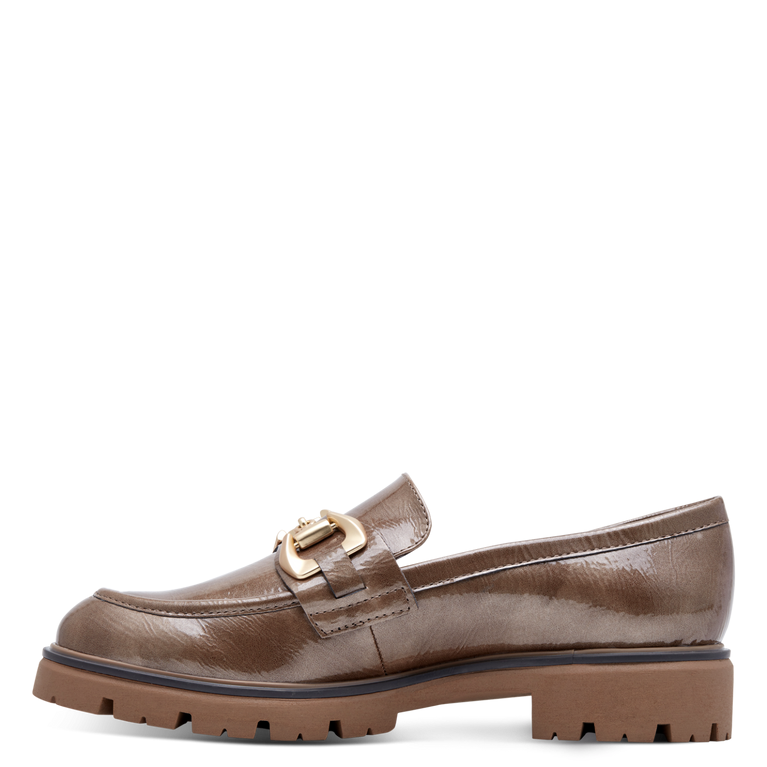 Marco Tozzi Womens Shoe 2-24700-43 Taupe Patent