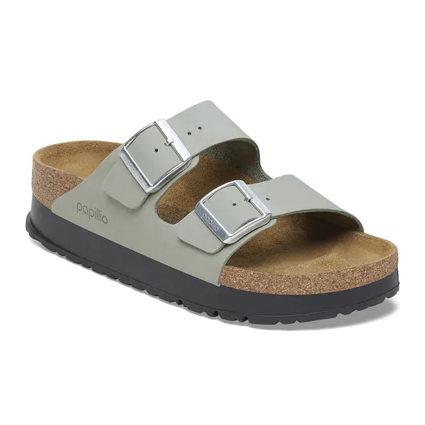 Birkenstock Womens Sandal Arizona Pap Flex Platform Pure Sage