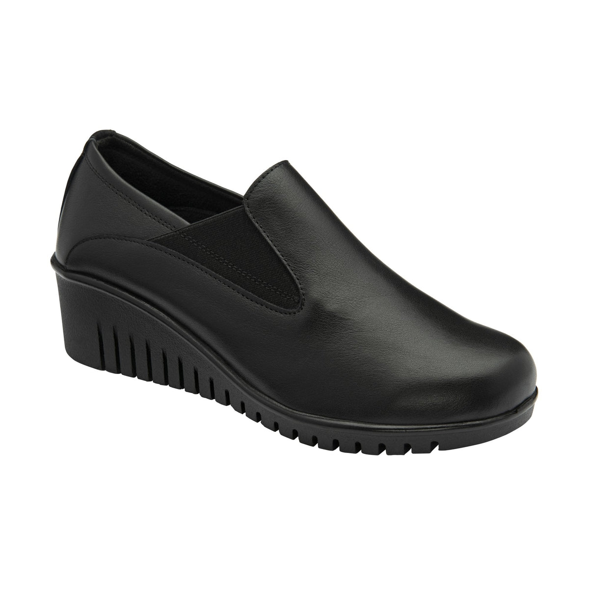Lotus Womens Delmar Shoe Black Leather