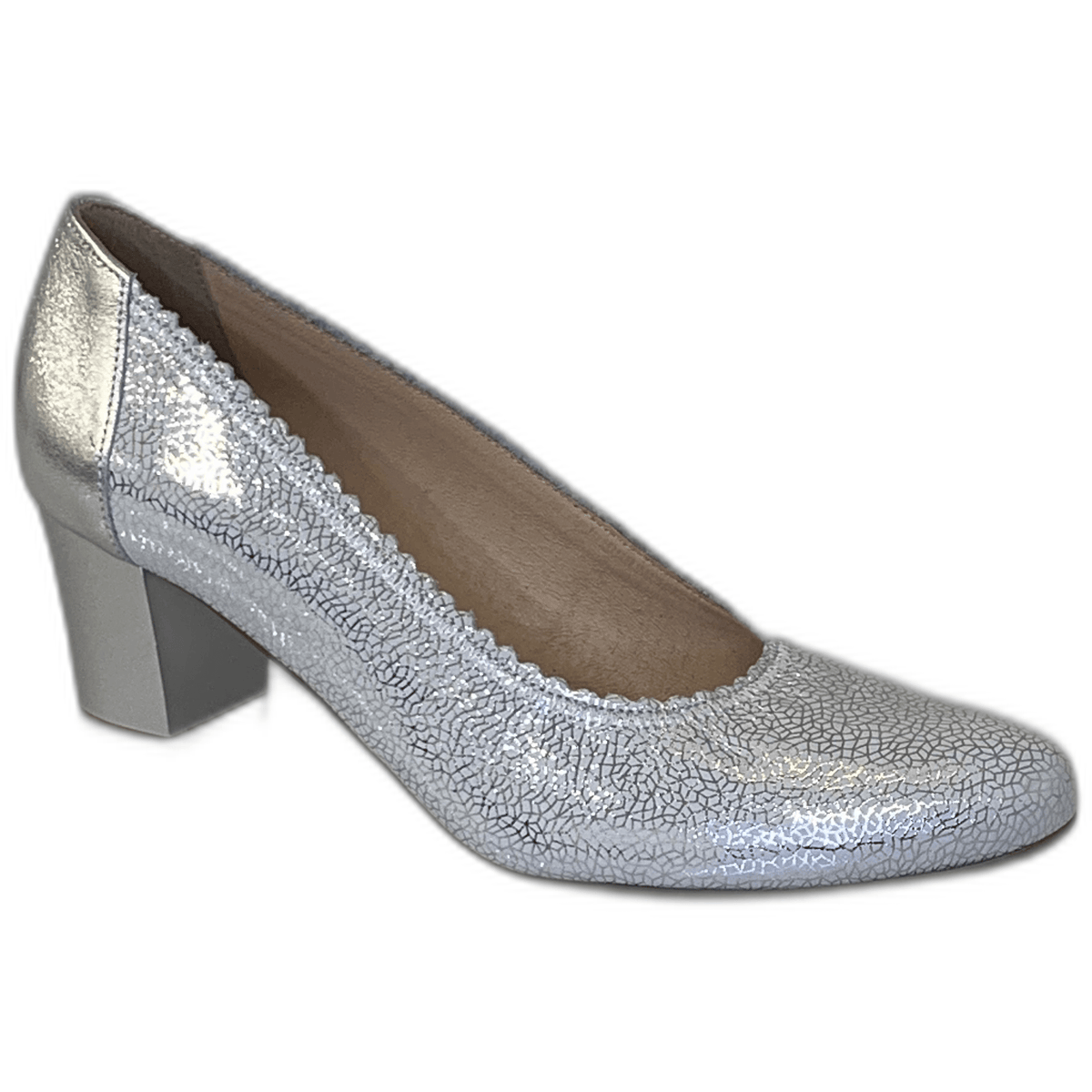 Bioeco Womens Shoe 5527 Silver Leather - Donaghys