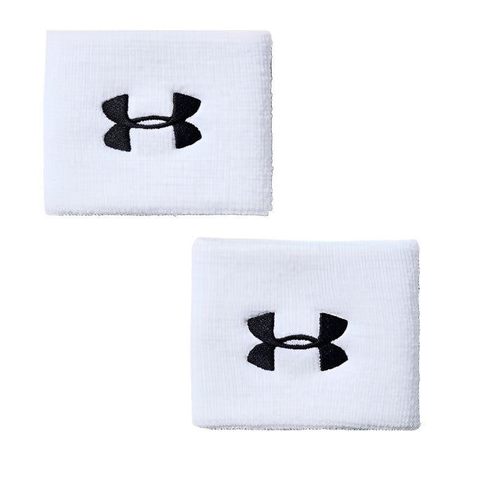Under Armour Unisex 3" Performance Wristbands White - Donaghys