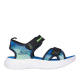 Skechers Boys Sandal Microspec-Splash Black/Lime