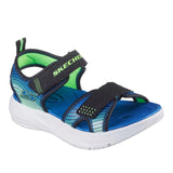 Skechers Boys Sandal Microspec-Splash Black/Lime