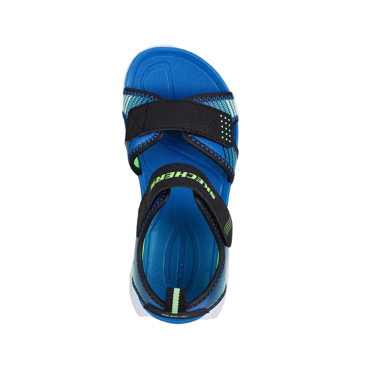 Skechers Boys Sandal Microspec-Splash Black/Lime