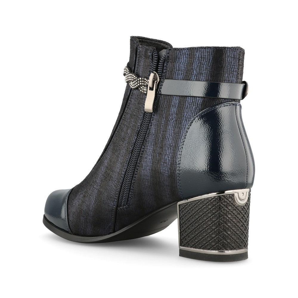 Redz women's navy ankle boots