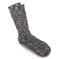 Birkenstock Mens Cotton Slub Socks Black/Gray