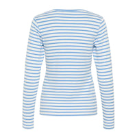 Kaffe Womens T-Shirt Liddy Chalk/Provance/Fudge Heart