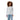 Kaffe Womens Liddy T-shirt Chalk/Blue Fog-Brown Heart