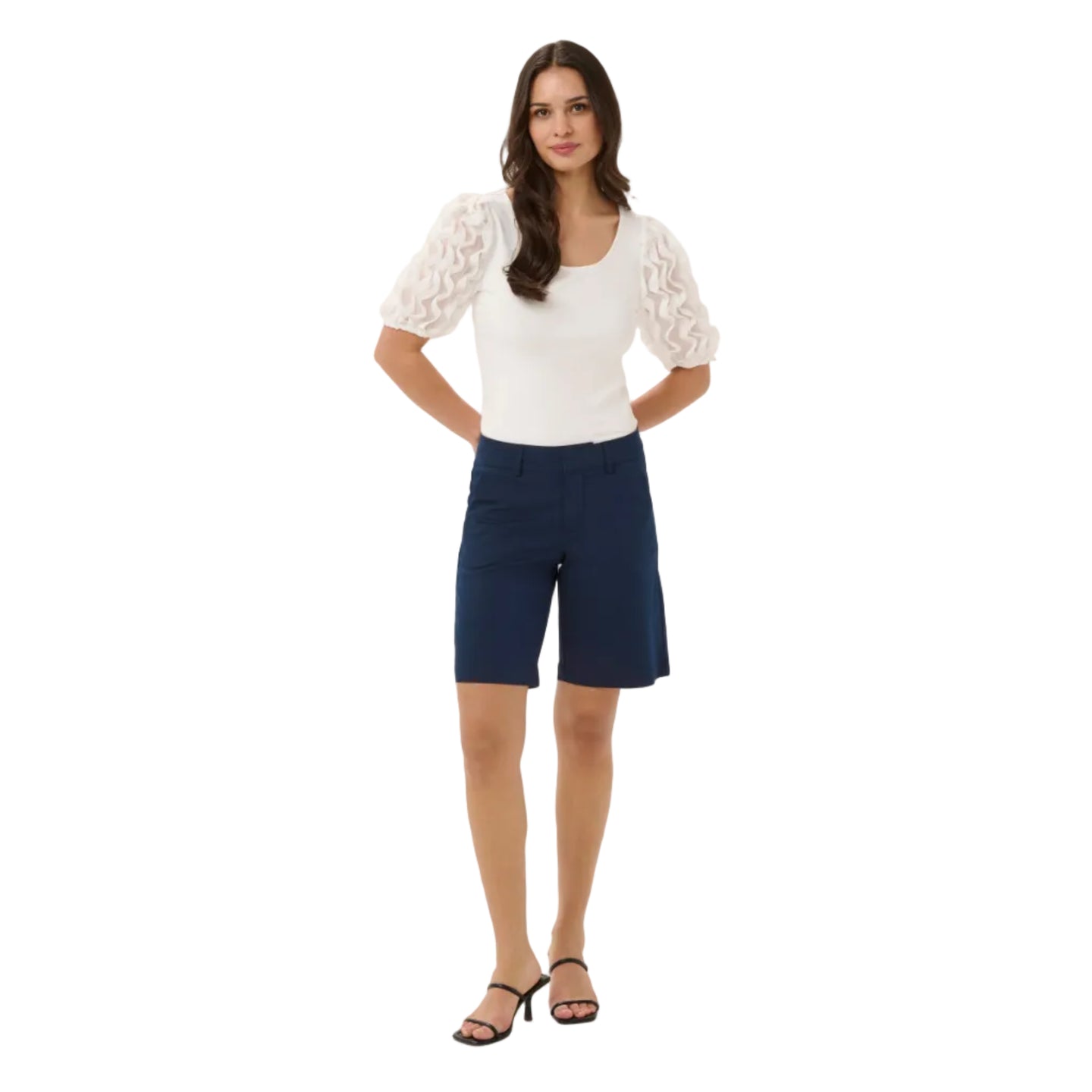 Kaffe Womens KAlea City Shorts Midnight Marine
