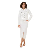 Kaffe Womens KAzelina Denim Jacket Chalk