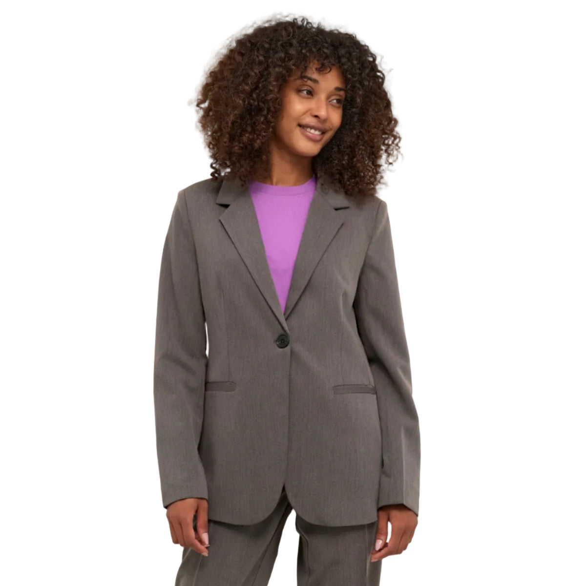Kaffe Womens Blazer KASakura Dark Grey Melange