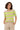 Kaffe Womens KAlizza Striped Knit Feather Gray/Lime Stripe