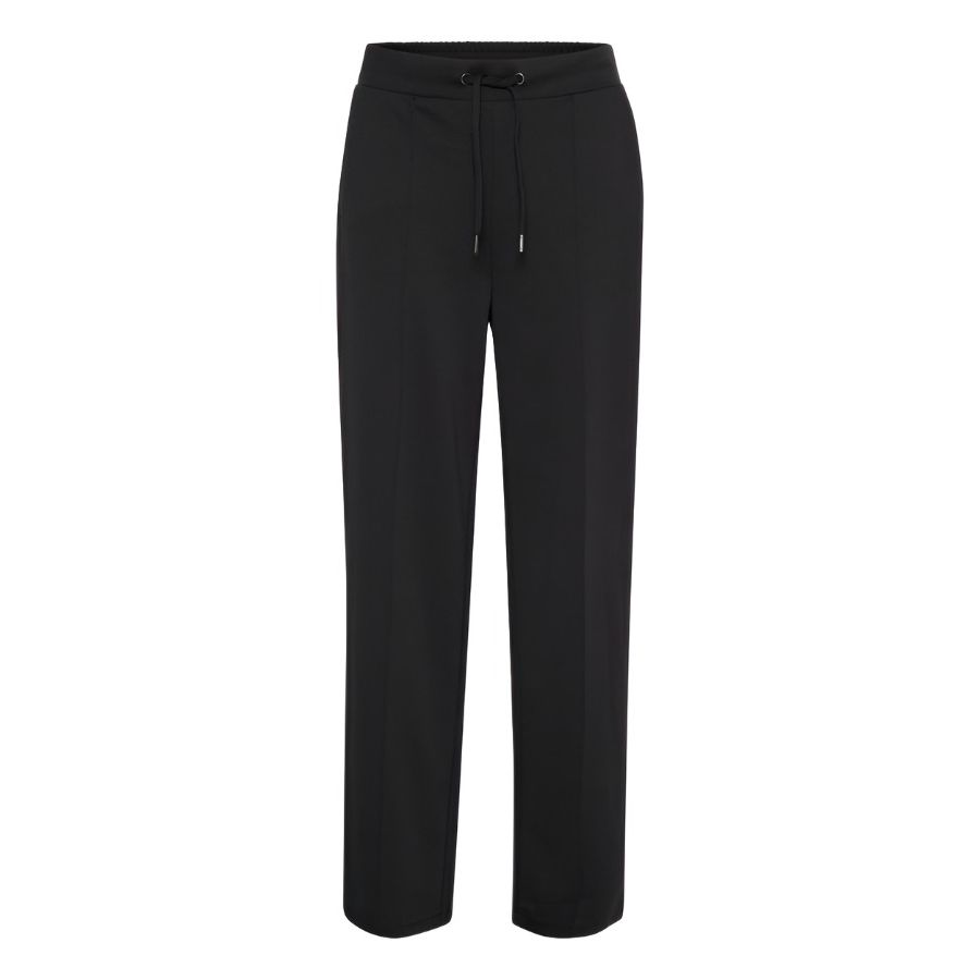 Kaffe Womens Trousers Jenny Straight Pants Black Deep
