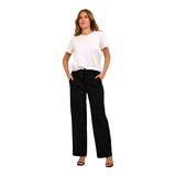 Kaffe Womens Trousers Jenny Straight Pants Black Deep