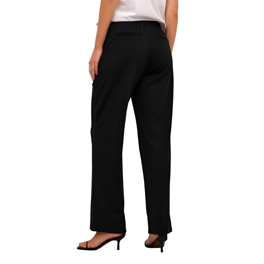 Kaffe Womens Trousers Jenny Straight Pants Black Deep