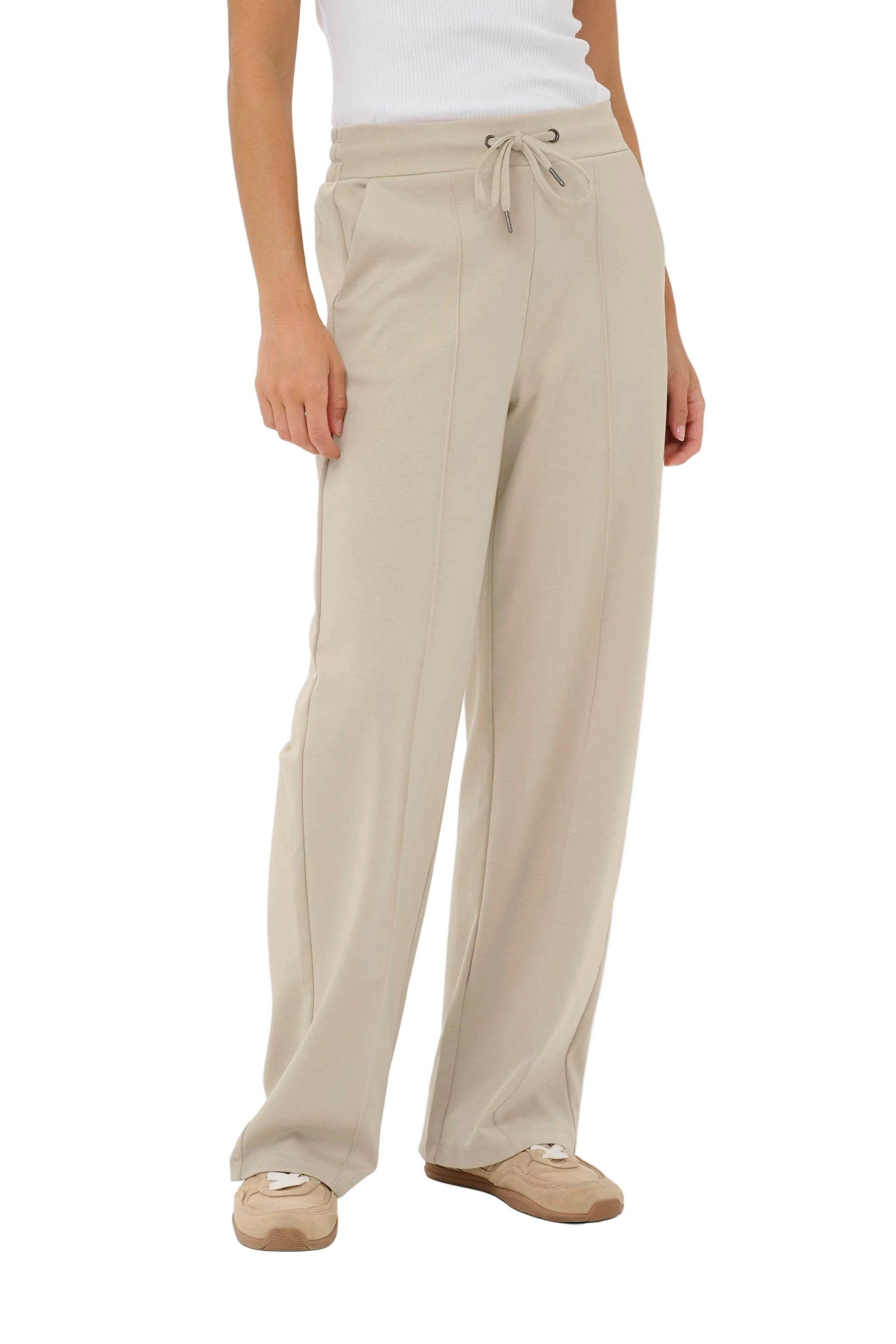Kaffe Womens KAjenny Straight Pants Feather Grey