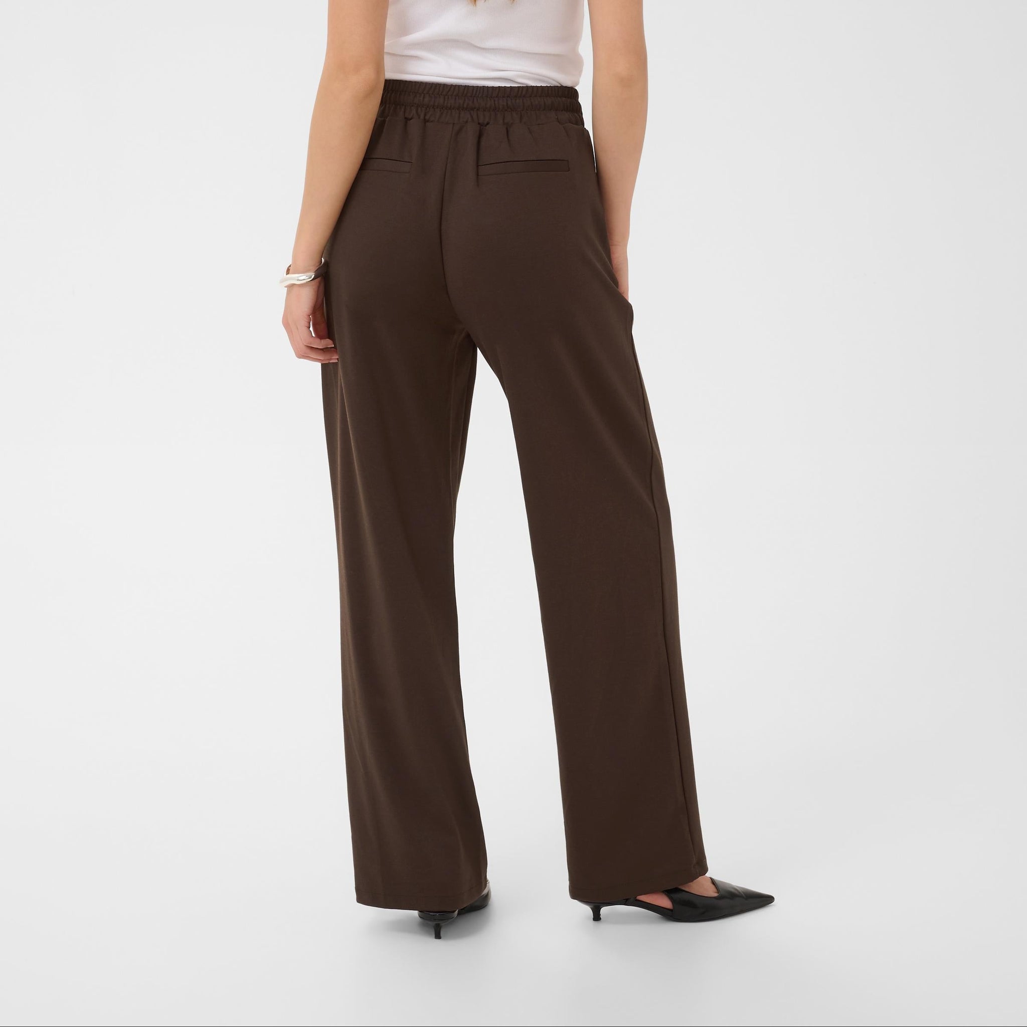 Kaffe Womens Trousers KAJenny Straight 10508621 Fudge