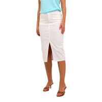 Kaffe Womens Skirt Zelina Denim Chalk
