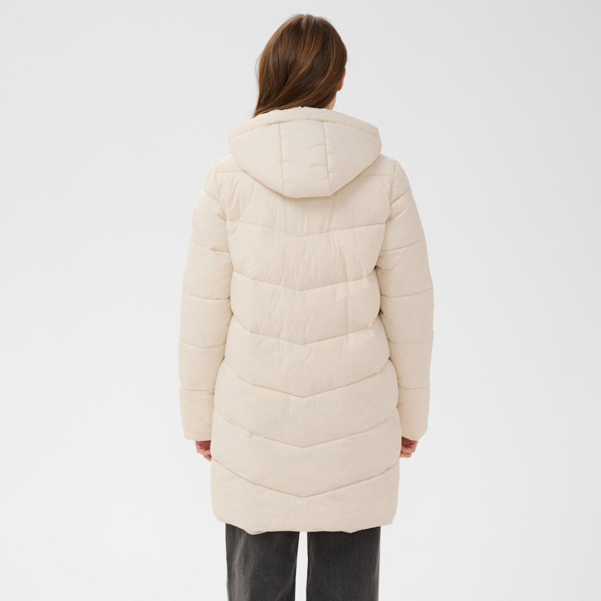 Kaffe Susanne women's turtledove grey puffer coat