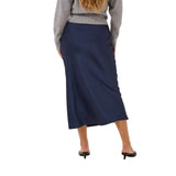 Kaffe Womens Midi Skirt KALotte Graphite