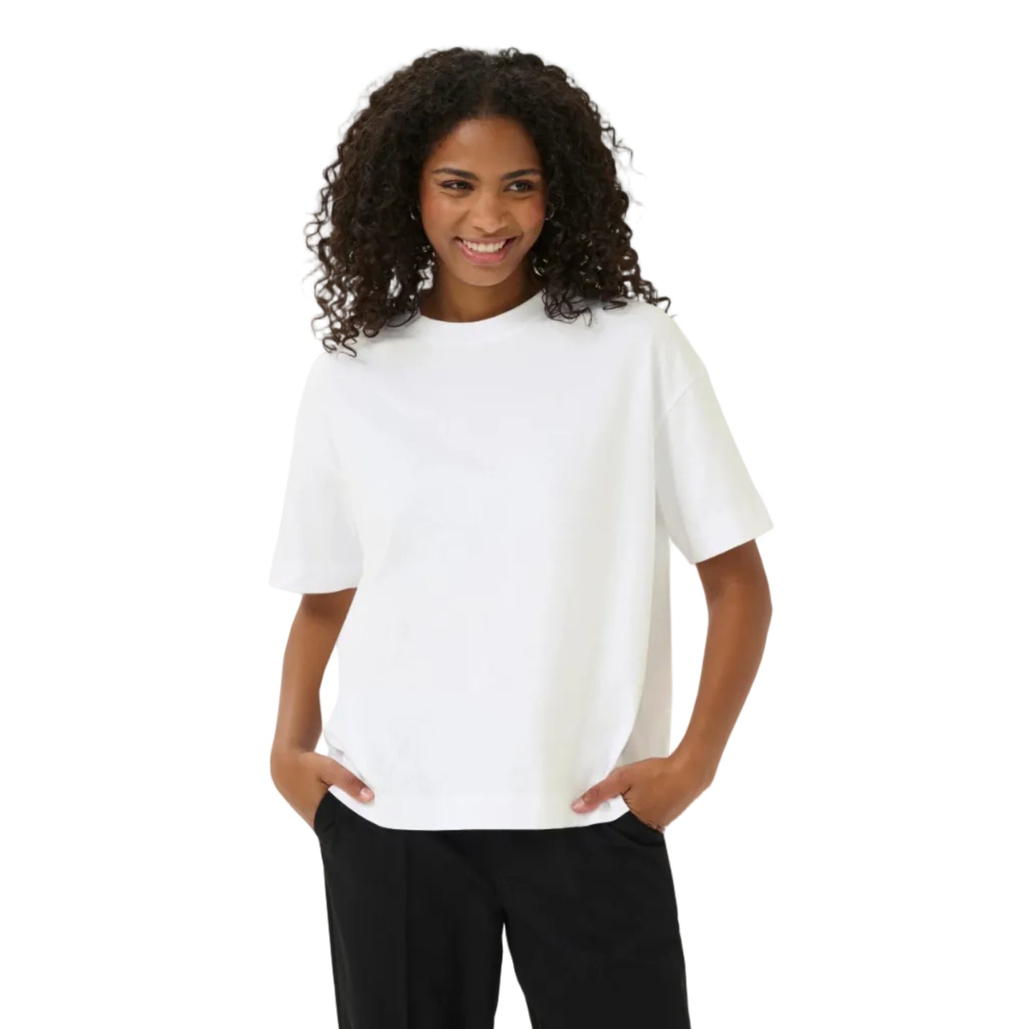 Kaffe Womens KAtomina T-Shirt Optical White