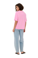 Kaffe women's pink denim t-shirt