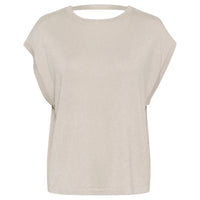 Kaffe Womens Top Regina Knit Feather Grey