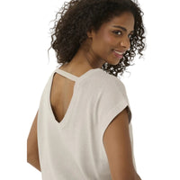 Kaffe Womens Top Regina Knit Feather Grey