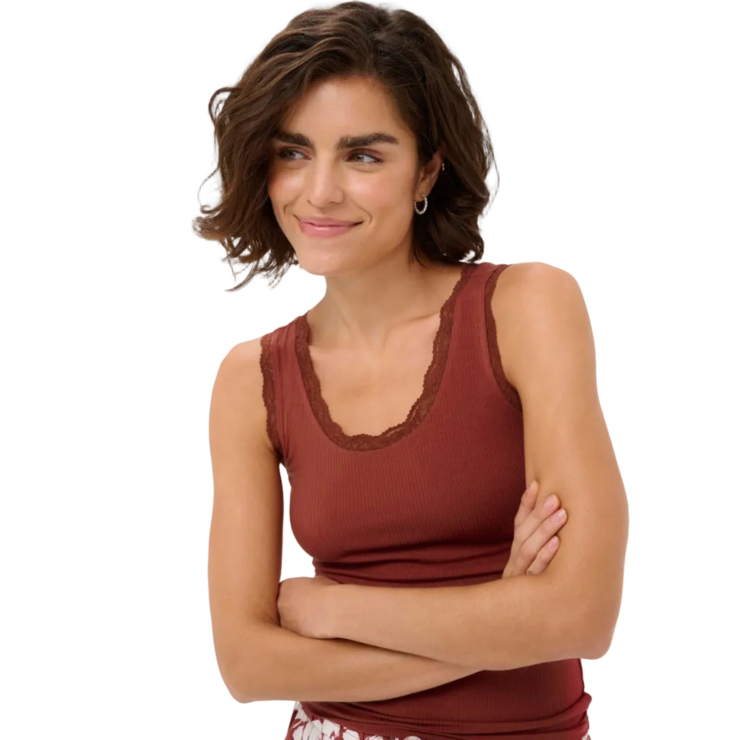 Kaffe Womens KAomi Top Henna